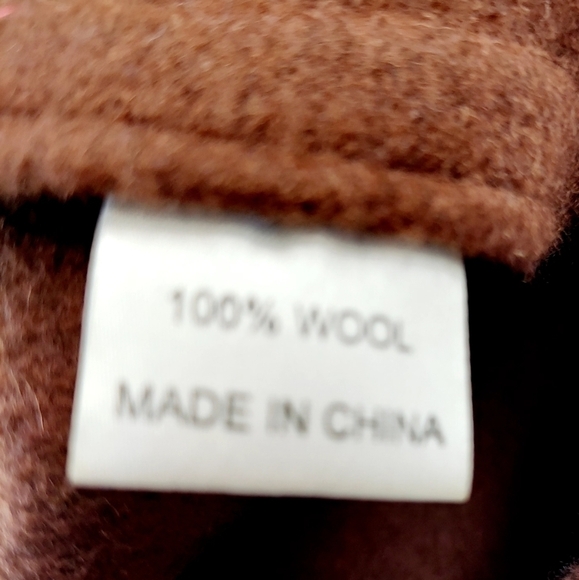 Vintage Wool Beret Chocolate Coco Brown Beanie Cap Hat Preppy Hipster - Picture 3 of 6